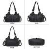 image:imageAngel Kiss Hobo Bags for Women Vegan Leather Shoulder Purses and Handbags Ladies Roomy Tote Bags Purse with Crossbody Strap1black