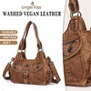 image:imageAngel Kiss Hobo Bags for Women Vegan Leather Shoulder Purses and Handbags Ladies Roomy Tote Bags Purse with Crossbody StrapBrown