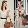 image:imageAngel Kiss Hobo Bags for Women Vegan Leather Shoulder Purses and Handbags Ladies Roomy Tote Bags Purse with Crossbody StrapBrown