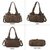image:imageAngel Kiss Hobo Bags for Women Vegan Leather Shoulder Purses and Handbags Ladies Roomy Tote Bags Purse with Crossbody StrapDbrown