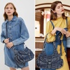 image:imageAngel Kiss Hobo Bags for Women Vegan Leather Shoulder Purses and Handbags Ladies Roomy Tote Bags Purse with Crossbody StrapDenim Blue