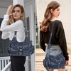 image:imageAngel Kiss Hobo Bags for Women Vegan Leather Shoulder Purses and Handbags Ladies Roomy Tote Bags Purse with Crossbody StrapDenim Blue