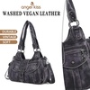 image:imageAngel Kiss Hobo Bags for Women Vegan Leather Shoulder Purses and Handbags Ladies Roomy Tote Bags Purse with Crossbody StrapPurpleBlack