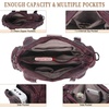 image:imageAngel Kiss Hobo Bags for Women Vegan Leather Shoulder Purses and Handbags Ladies Roomy Tote Bags Purse with Crossbody StrapRed