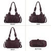 image:imageAngel Kiss Hobo Bags for Women Vegan Leather Shoulder Purses and Handbags Ladies Roomy Tote Bags Purse with Crossbody StrapRed
