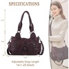 image:imageAngel Kiss Hobo Bags for Women Vegan Leather Shoulder Purses and Handbags Ladies Roomy Tote Bags Purse with Crossbody StrapRed