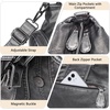 image:imageAngel Kiss Hobo Bags for Women Vegan Leather Shoulder Purses and Handbags Ladies Roomy Tote Bags Purse with Crossbody StrapSilver Grey