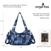 image:imageAngel Kiss Large Purses and Handbags for Women Washed Faux Leather Crossbody Hobo Satchel Shoulder Handbag Tote Purse12blue