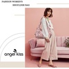 image:imageAngel Kiss Large Purses and Handbags for Women Washed Faux Leather Crossbody Hobo Satchel Shoulder Handbag Tote Purse1pink