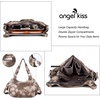 image:imageAngel Kiss Large Purses and Handbags for Women Washed Faux Leather Crossbody Hobo Satchel Shoulder Handbag Tote Purse7028khkai