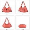 image:imageAngel Kiss Large Purses and Handbags for Women Washed Faux Leather Crossbody Hobo Satchel Shoulder Handbag Tote Purse8901coral