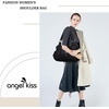 image:imageAngel Kiss Large Purses and Handbags for Women Washed Faux Leather Crossbody Hobo Satchel Shoulder Handbag Tote PurseBlack