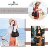 image:imageAngel Kiss Large Purses and Handbags for Women Washed Faux Leather Crossbody Hobo Satchel Shoulder Handbag Tote PurseGcoffee