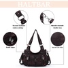 image:imageAngel Kiss Large Purses and Handbags for Women Washed Faux Leather Crossbody Hobo Satchel Shoulder Handbag Tote PurseGcoffee
