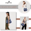 image:imageAngel Kiss Large Purses and Handbags for Women Washed Faux Leather Crossbody Hobo Satchel Shoulder Handbag Tote PurseGjblue