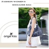 image:imageAngel Kiss Large Purses and Handbags for Women Washed Faux Leather Crossbody Hobo Satchel Shoulder Handbag Tote PurseGjblue