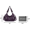image:imageAngel Kiss Large Purses and Handbags for Women Washed Faux Leather Crossbody Hobo Satchel Shoulder Handbag Tote PurseGpurple