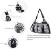 image:imageAngel Kiss Large Purses and Handbags for Women Washed Faux Leather Crossbody Hobo Satchel Shoulder Handbag Tote PurseLeopardblack