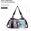 image:imageAngel Kiss Large Purses and Handbags for Women Washed Faux Leather Crossbody Hobo Satchel Shoulder Handbag Tote PurseLeopardblack