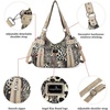image:imageAngel Kiss Large Purses and Handbags for Women Washed Faux Leather Crossbody Hobo Satchel Shoulder Handbag Tote PurseLeopardbrownBeige