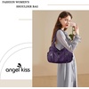 image:imageAngel Kiss Large Purses and Handbags for Women Washed Faux Leather Crossbody Hobo Satchel Shoulder Handbag Tote PursePurple