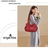 image:imageAngel Kiss Large Purses and Handbags for Women Washed Faux Leather Crossbody Hobo Satchel Shoulder Handbag Tote PurseRed