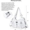 image:imageAngel Kiss Large Purses and Handbags for Women Washed Faux Leather Crossbody Hobo Satchel Shoulder Handbag Tote PurseWhite