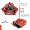 image:imageAngel Kiss Large Purses for Women Soft PU Leather Hobo Bag for Women Shoulder BagsOrange5