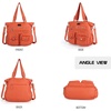 image:imageAngel Kiss Large Purses for Women Soft PU Leather Hobo Bag for Women Shoulder BagsOrange5