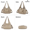 image:imageAngel Kiss Purses and Handbags for Women Washed Vegan Leather Crossbody Hobo Satchel Shoulder Tote Purse1apricot