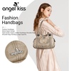image:imageAngel Kiss Purses and Handbags for Women Washed Vegan Leather Crossbody Hobo Satchel Shoulder Tote Purse1apricot