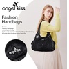 image:imageAngel Kiss Purses and Handbags for Women Washed Vegan Leather Crossbody Hobo Satchel Shoulder Tote Purse1black
