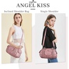 image:imageAngel Kiss Purses and Handbags for Women Washed Vegan Leather Crossbody Hobo Satchel Shoulder Tote Purse1pink