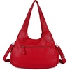 image:imageAngel Kiss Purses and Handbags for Women Washed Vegan Leather Crossbody Hobo Satchel Shoulder Tote Purse1red