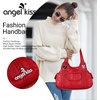 image:imageAngel Kiss Purses and Handbags for Women Washed Vegan Leather Crossbody Hobo Satchel Shoulder Tote Purse1red