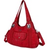 image:imageAngel Kiss Purses and Handbags for Women Washed Vegan Leather Crossbody Hobo Satchel Shoulder Tote Purse1red