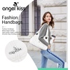 image:imageAngel Kiss Purses and Handbags for Women Washed Vegan Leather Crossbody Hobo Satchel Shoulder Tote Purse1white