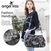 image:imageAngel Kiss Purses and Handbags for Women Washed Vegan Leather Crossbody Hobo Satchel Shoulder Tote Purse7028black Grey