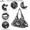image:imageAngel Kiss Purses and Handbags for Women Washed Vegan Leather Crossbody Hobo Satchel Shoulder Tote Purse7028black Grey