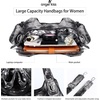 image:imageAngel Kiss Purses and Handbags for Women Washed Vegan Leather Crossbody Hobo Satchel Shoulder Tote Purse7028black Grey