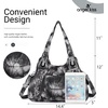 image:imageAngel Kiss Purses and Handbags for Women Washed Vegan Leather Crossbody Hobo Satchel Shoulder Tote Purse7028black Grey