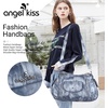 image:imageAngel Kiss Purses and Handbags for Women Washed Vegan Leather Crossbody Hobo Satchel Shoulder Tote Purse7028blue