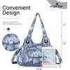 image:imageAngel Kiss Purses and Handbags for Women Washed Vegan Leather Crossbody Hobo Satchel Shoulder Tote Purse7028blue