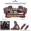 image:imageAngel Kiss Purses and Handbags for Women Washed Vegan Leather Crossbody Hobo Satchel Shoulder Tote Purse7028brown