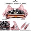 image:imageAngel Kiss Purses and Handbags for Women Washed Vegan Leather Crossbody Hobo Satchel Shoulder Tote Purse7028pink