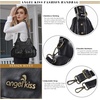 image:imageAngel Kiss Purses for Women Hobo Bag Soft PU Leather Shoulder Bag for WomenBlack801