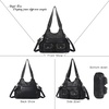 image:imageAngel Kiss Purses for Women Hobo Bag Soft PU Leather Shoulder Bag for WomenBlack801
