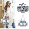image:imageAngel Kiss Purses for Women Hobo Bag Soft PU Leather Shoulder Bag for WomenBlackwhite