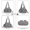 image:imageAngel Kiss Purses for Women Hobo Bag Soft PU Leather Shoulder Bag for WomenGrey