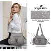 image:imageAngel Kiss Purses for Women Hobo Bag Soft PU Leather Shoulder Bag for WomenGrey
